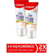 Resim Colgate 3 - 5 Yaş Portakal Aromalı Çocuk Diş Macunu 2 x 60 ML 
