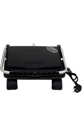 Resim Allians Yüksek Güçlü Organik Demir Döküm Tost Makinesi Siyah Ev Kullanımı 