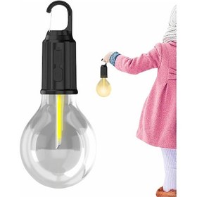 Resim Muratech Şarjlı Aydınlatma Ampul Tasarımlı Ambians Işık Askılı Kamp Lambası 
