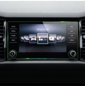 Resim OLED GARAJ Skoda Kodiaq Için Uyumlu Karoq 8 Inç Navigasyon Temperli Ekran Koruyucu 