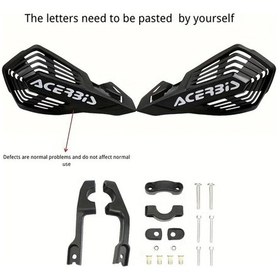 Resim Tongdashop Ktm Yamaha Honda Exc Crf Universal Siyah Motosiklet El Koruma 360 Derece Dönüş 