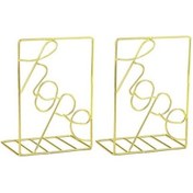 Resim Venturemart Raflar Için Bookends, Dekoratif Metal Kitap Uçları, Umut Tasarım Kitap Tıpaları, Dekoratif Kita 