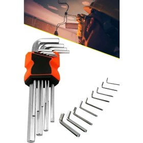 Resim Karokstore 9 Parça Çelik Alyan Takımı Tork Anahtarı Seti 120 mm 1410 