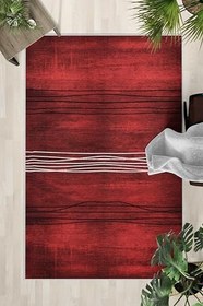Resim Monnhein Yıkanabilir Halı ve Yolluk - Kaymaz Tabanlı Salon Halısı, Mutfak Halısı, Modern Dijital Baskı Tasarım (0335) 