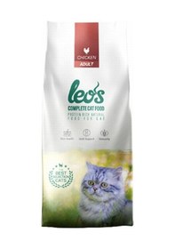 Resim Leos Tavuklu Yetişkin Kedi Maması 10 x 1 KG 