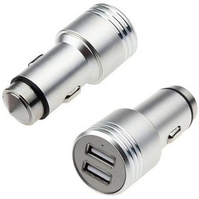 Resim Araç Çakmaklık Telefon Şarjı 2 Port Usb Metal 5V 3.1A Şarj Cihazı 