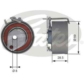 Resim Renault Modus 2004-2008 Arası 1.2 Gates Marka Vantilatör Kayış Gergi Rulmanı 