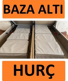 Resim Baza ve Çekyat Tipi Hurç 50*40*19 Baza Altı Hurç Çok Amaçlı Kutu Hurç Gri 