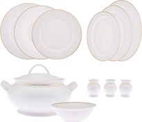 Resim Emsan Yemek Takımı 60 Parça New Bone Yeni Marly Gold 