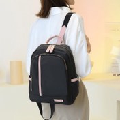 Resim Kadınların Modası Siyah Oxford Kumaş Çapraz Çanta, Hafif, Geniş, Fermuarlı Kapanışlı Rahat Sırt Çantası, Polyester Astarlı, Günlük Yolculuklar İçin İdeal, Rahat Gündelik Sırt Çantası|Rahat Stil|Oxford Kumaş Çanta 