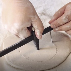 Resim 1 Adet Ayarlanabilir ve Sivri Uçlu Seramik Pusula Aleti - Sağlam Plastik Kil Ölçüm Cihazı, Ker 