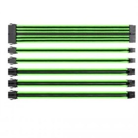 Resim Thermaltake TtMod Yeşil/Siyah Power Supply Sleeved Kablo Seti (16 AWG) 