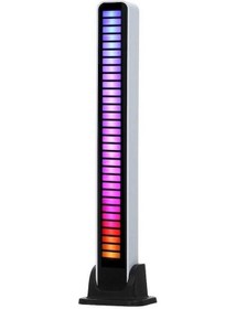Resim Tysm Rgb Müzik Lambası, Mikrofonlu Ses Kontrol, 32 Led, Pil Şarjlı, Dinamik Işık Efekti, App İle Kontrol 