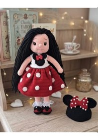 Resim Bersem Mini Mause Amigurumi Kız Bebek 
