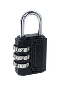 Resim Ymk-1332 Üç Basamaklı Şifreli Asma Kilit Siyah 32 Mm 