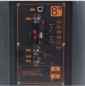 Resim resolut Ledli Bluetooth Parti Hoparlör Karaoke Mikrofonlu Uzaktan Kumandalı Ses Sistemi 