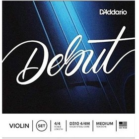 Resim Daddario D310 Debut Takım 4/4 Keman Teli (Medium) 
