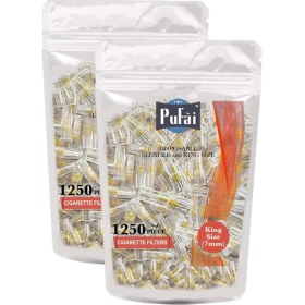 Resim Pufai Slender Sigara Filtresi Katran Süzer 7 Mm Uyumlu Ağızlık 2500 Adet 