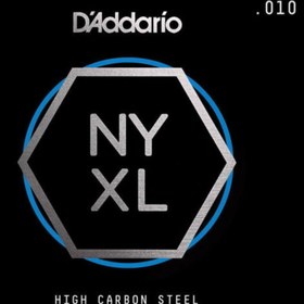 Resim D'Addario NYS010 High Carbon Steel Single Elektro ve Akustik Gitar Tek Tel (10) 