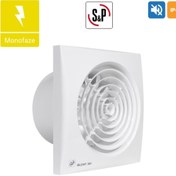 Resim Silent 300 Cz Kanal Sessiz Banyo Wc Fanı 150mm 260 M³/h 32 Db 