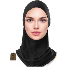 Resim Boyunluklu Bone , Spor Bone , Hijab , Tesettür, Siyah , Geçmeli Hazır Bone Çok Renkli 