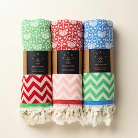 Resim Kırmızı 'Jaipur' Peştemal 