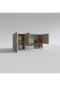 Resim Kenzlife hazır mutfak mirandus22 crd 060*120*22 mutfak banyo dolabı kapaklı raflı 