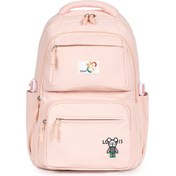 Resim Modern Ve Fonksiyonel Tasarım Çok Gözlü, Şık Okul Sırt Çantası - Pembe Pembe 