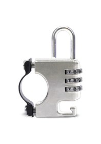 Resim Gümüş 1 Takım Uygun Yüksek Sertlik Evrensel Bisiklet Kask Kilidi Pasa Dayanıklı Bisiklet Kask Kilidi Bisiklet Malzemeleri Gümüş 