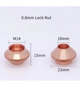 Resim Hasyılmaz Lazer Kesim Makinesi Mermi Nozulu 0,8mm 10 Adet 