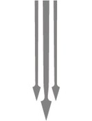 Resim Oto Kaput Sticker Ok Ucu 3 Parça Gri 60 X 4 Cm/1adet - 50 X 4 Cm/2 Adet 