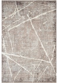 Resim Art At001a Gri Halı Modern Desen Triko Akrilik Viskon Boyama Yüksek Sıklık Ipek Serisi-755 Gri 