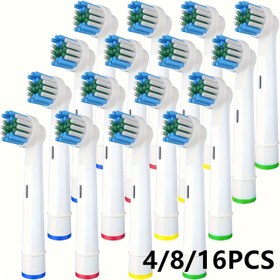 Resim 4/8/16 adet Oral B ile uyumlu Yedek Diş Fırçası Başlıkları, Oral B Yedek Başlıkları için Profesyonel Elektrikli Fırça Başlıkları Pro 500/1000/1500/3000/3757/5000/7000/7500/8000 
