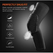 Resim Xindoker Spor Aktivite İçin Darbe Emici, Havalandırıcı Pro Honeycomb Diz Koruyucu - Siyah, Xxl Tek Adet Siyah 