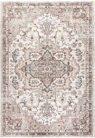 Resim Rovigo Dijital Baskı Yıkanabilir Kaymaz Taban Salon Halısı Ve Yolluk RVG0796, Bej, 180 x 300 
