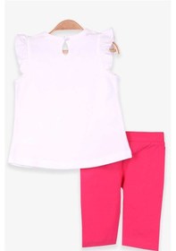 Resim Breeze Kız Bebek Kapri Taytlı Takım Meyve Baskılı 18 Ay Ekru 