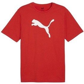 Resim Puma Teamrise Logo Jersey Cotton Erkek Günlük Tişört 65870501 Kırmızı 65870501 Kırmızı 