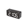 Resim Sunix BTS-240 6W 1800 Mah Led Işıklı Çalar Saat Bluetooth Hoparlör Siyah 