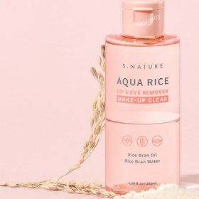 Resim S.NATURE - Aqua Rice Lip & Eye Remover (Göz ve Dudak Makyajı İçin Pirinç Özü & Mavi Peptitli Çift Fazlı Makyaj Temizleyicisi) 145ml (%25 İndirimli) 