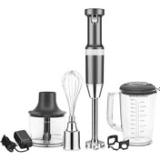 Resim Kitchenaid 5KHBBV83EMS Kablosuz Şarjlı Gümüş El Blender Seti Diğer