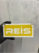 Resim HBSİ Sari Renk Üzeri̇ Beyaz Renk Rei̇s Yazili Vantuzlu Cam Süsü 