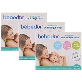 Resim Bebedor Aloe Veralı Jelli Göğüs Pedi 24 Adet - 3 KUTU 