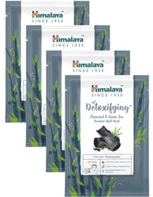 Resim Himalaya Since 1930 Detox Etkili Kağıt Maske Aktif Kömür Yeşil Çay Hyaluronik Asit Bambu Tüm Ciltler 4 Adet 
