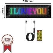 Resim RP1259 LED Matrix Panel 16X96CM Telefon Kontrollü Kayar LED Animasyon Aydınlatma 