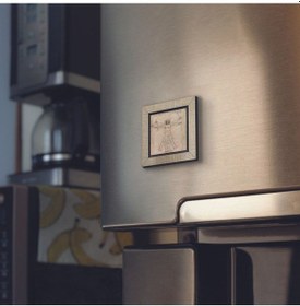 Resim Vitruvius Adamı Leonardo Da Vinci, 1492 Baskılı Mdf Magnet 7x7 421 