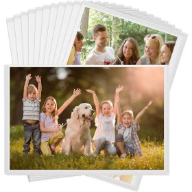 Resim Mmxccy Resim Çerçeveleri, 12'li Paket Manyetik Fotoğraf Çerçevesi Buzdolabı 6x4 Inç, Çocuklar ve Aile Için Manyetik Resim Çerçevesi, Beyaz Fotoğraf Mıknatısları (Yurt Dışından) 