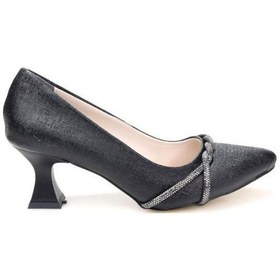 Resim Papuçcity Blnr 03166 6 Cm Topuklu Kadın Stiletto Ayakkabı Siyah 