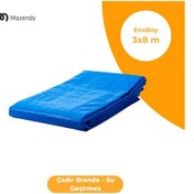 Resim 3x8 Metre Çadır Branda Su Geçirmez Saman Balya Örtüsü 0 