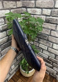 Resim Guard Lacivert Large Capitone Clutch Çanta 