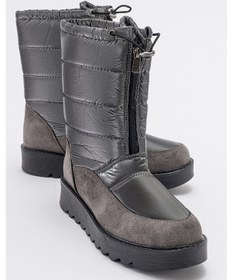 Resim Luvishoes Vay Platin Fermuarlı Kadın Kar Botu Platin 